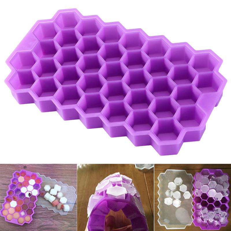 Khay làm đá bằng silicon có nắp đậy tiện lợi