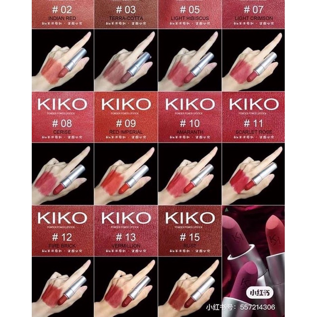 Son thỏi Kiko Powder Powder Lipstick