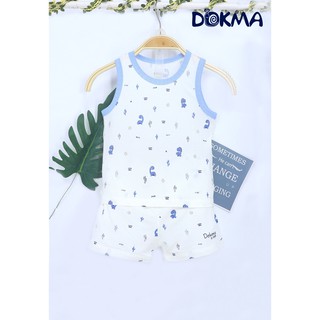 [Mã BMLT30 giảm đến 30K đơn 299K] DB491 Bộ quần áo ba lỗ Dokma (9-24M)