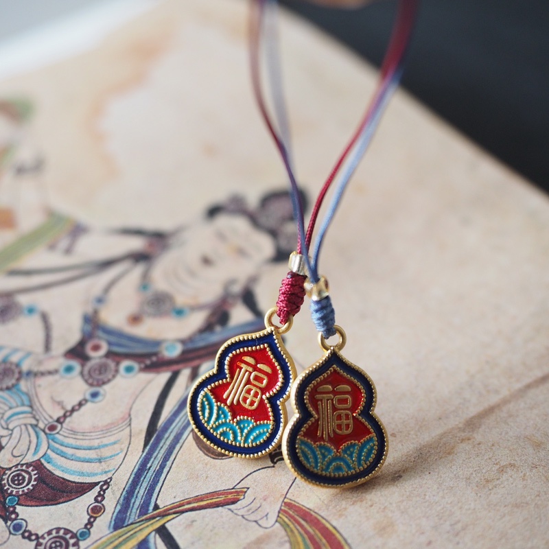 [Hàng Mới Về] Dây Treo Điện Thoại Hình Quả Bầu Nhỏ Đơn Giản Cổ Điển Phong Cách Retro Mùa Hè Thích Hợp Làm Quà Tặng