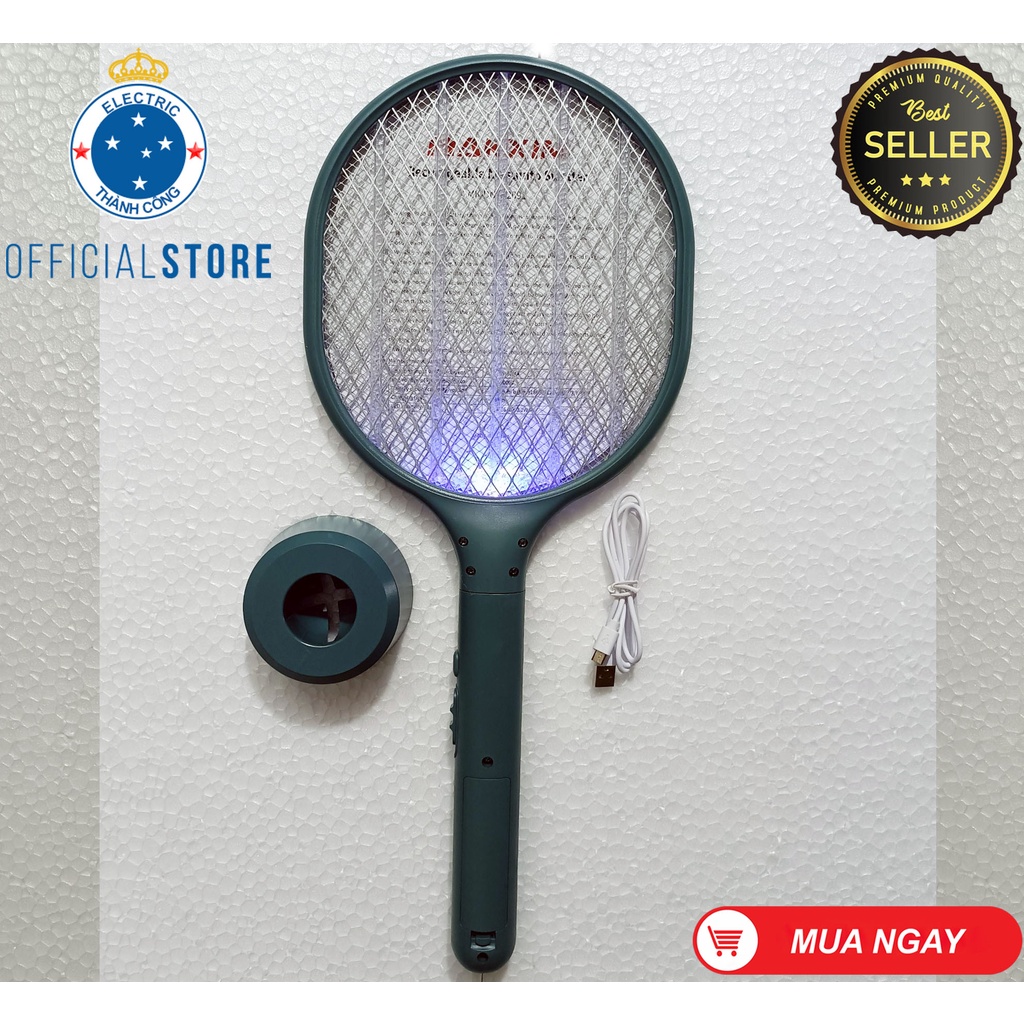 Vợt muỗi có chế độ đèn bắt muỗi Makxim, có vợt thường đi kèm sản phẩm