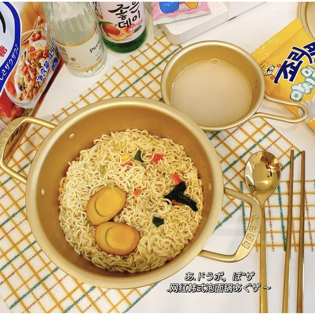 Bát, nồi nấu mì Ramen hợp kim nhôm trong phim Hàn Quốc