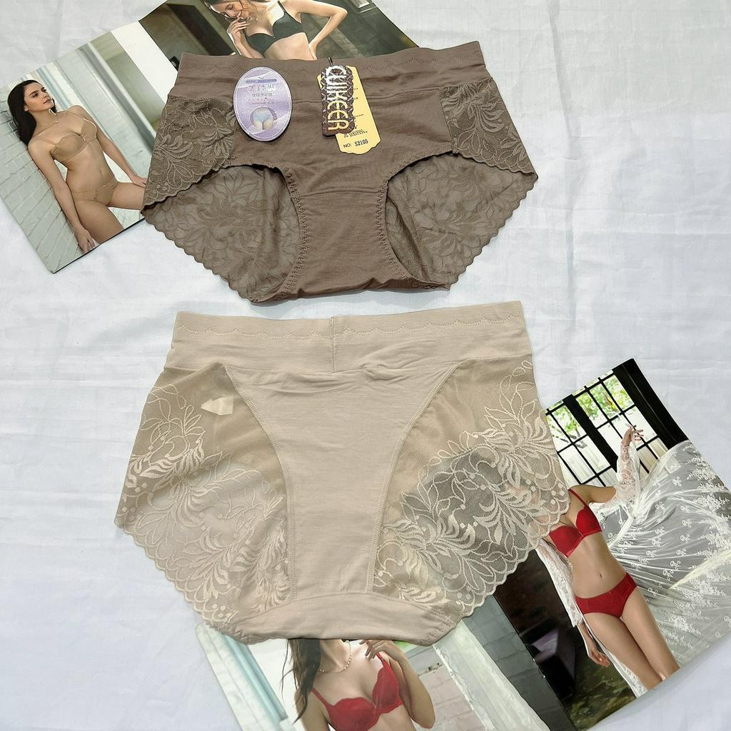Quần lót nữ cotton viscose cao cấp cạp cao 2105 mềm mại thấm hút mồ hôi thoáng mát freesize từ 45kg-65kg