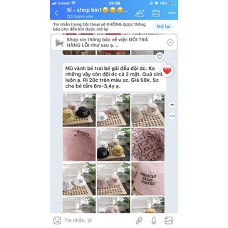 Mũ hè các hãng cho bé