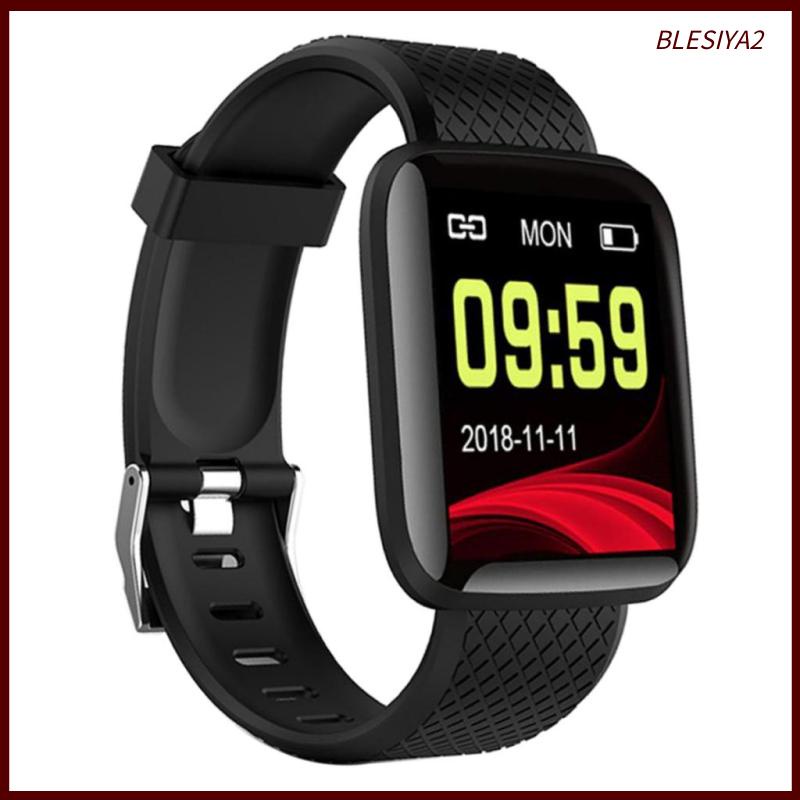 [BLESIYA2]Smart Watch Monitor Waterproof Wristband Sports Tracker Bracelet Black