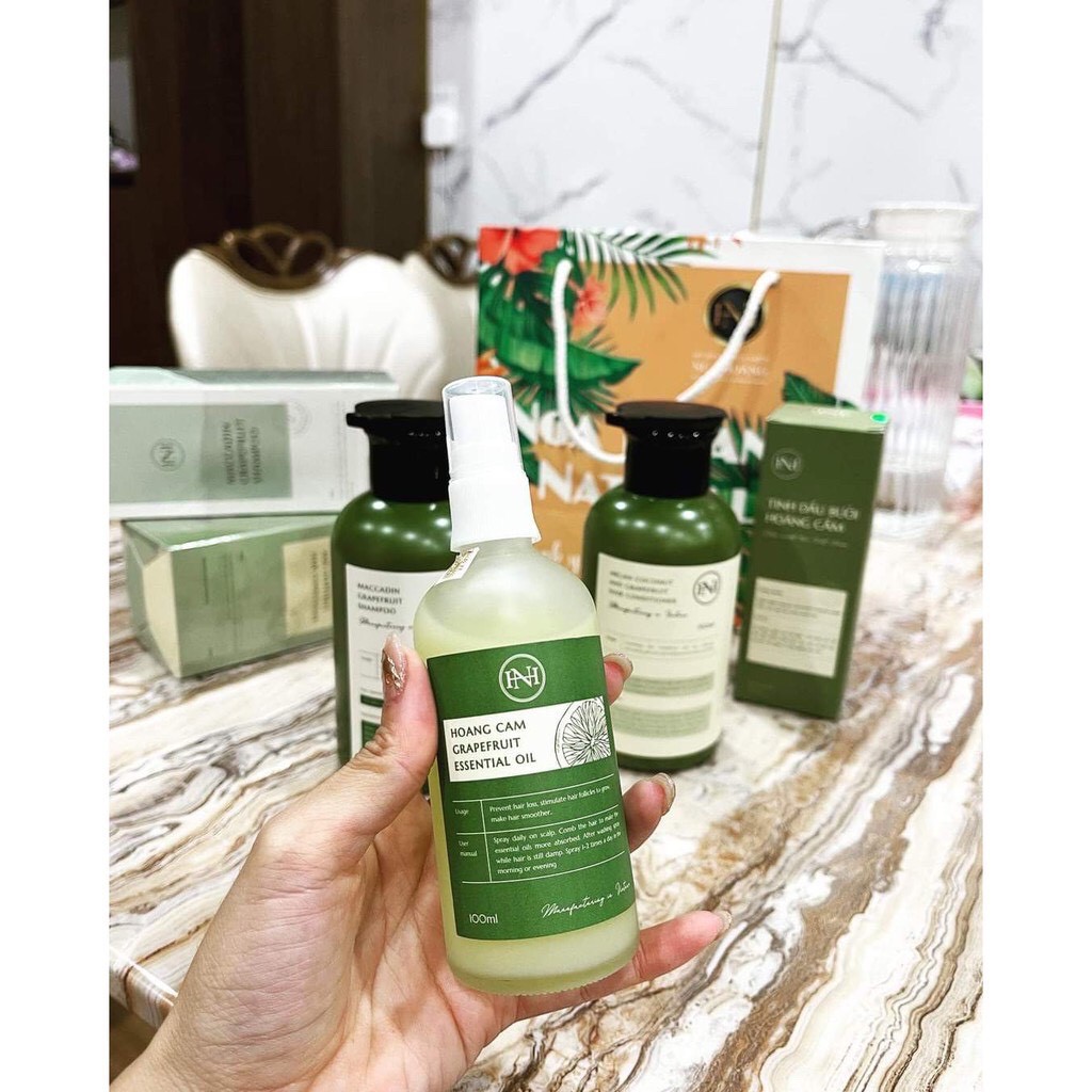 Combo Dầu gội bưởi + Tinh dầu bưởi Nga Hoàng (TINH DẦU BƯỞI HOÀNG CẦM+DẦU GỘI BƯỞI MACCADIN MẪU MỚI NHẤT) | BigBuy360 - bigbuy360.vn