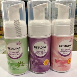Vệ Sinh Phụ Nữ Dạng Bọt Betadine Feminine Wash Foam Gentle Protection Chai 100ml