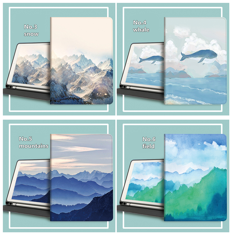 Bao Da Máy Tính Bảng Tự Động Tắt / Mở Cho ipad 7th 8th 9th 10.2 air3 2018 5 / 6 9.7-inch 10.5-inch 10.2 Mini 5 air2 air1