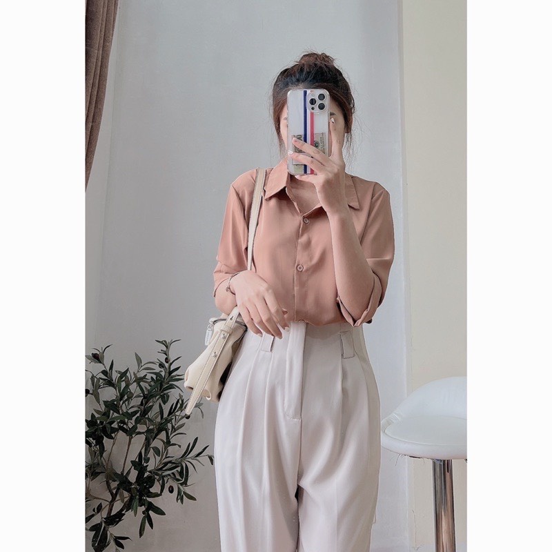 Quần tây Baggy công sở Cạp liền . Chất Ruby siêu đẹp, Hàng Quảng Châu Cao cấp