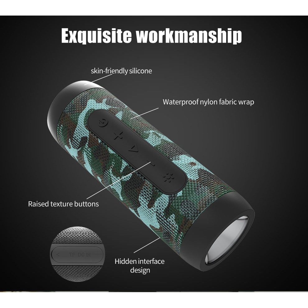 Loa Bluetooth Zealot S22  chống thấm nước và phụ kiện