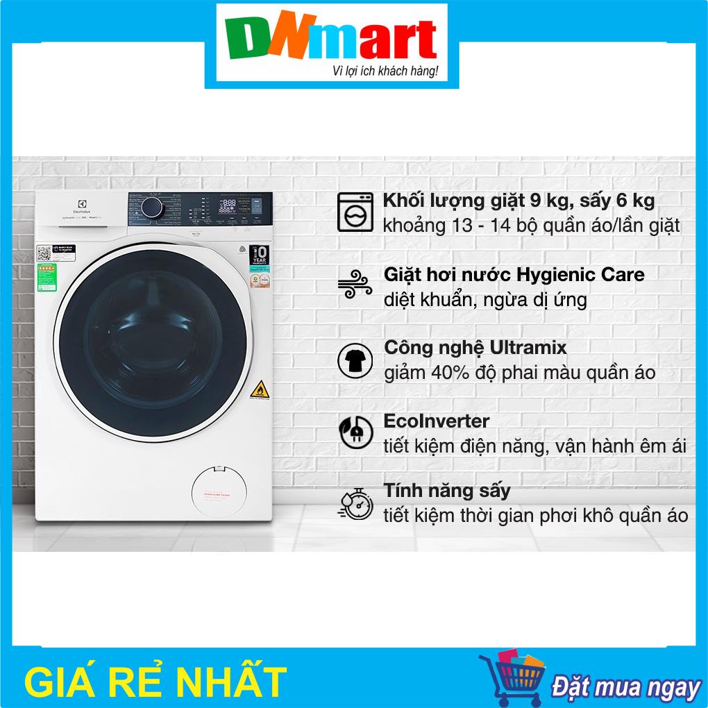 Máy giặt + sấy Electrolux EWW9024P5WB cửa trước 9kg giặt 6kg sấy