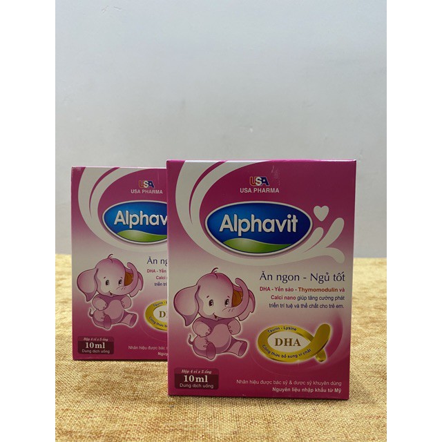 [CHÍNH HÃNG]Alphavit ăn ngon ngủ tốt hộp 20 ống