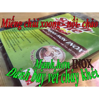 Miếng Chùi Nồi 3M (4 Miếng) - Tẩy mạnh hơn INOX, miengchuinoi