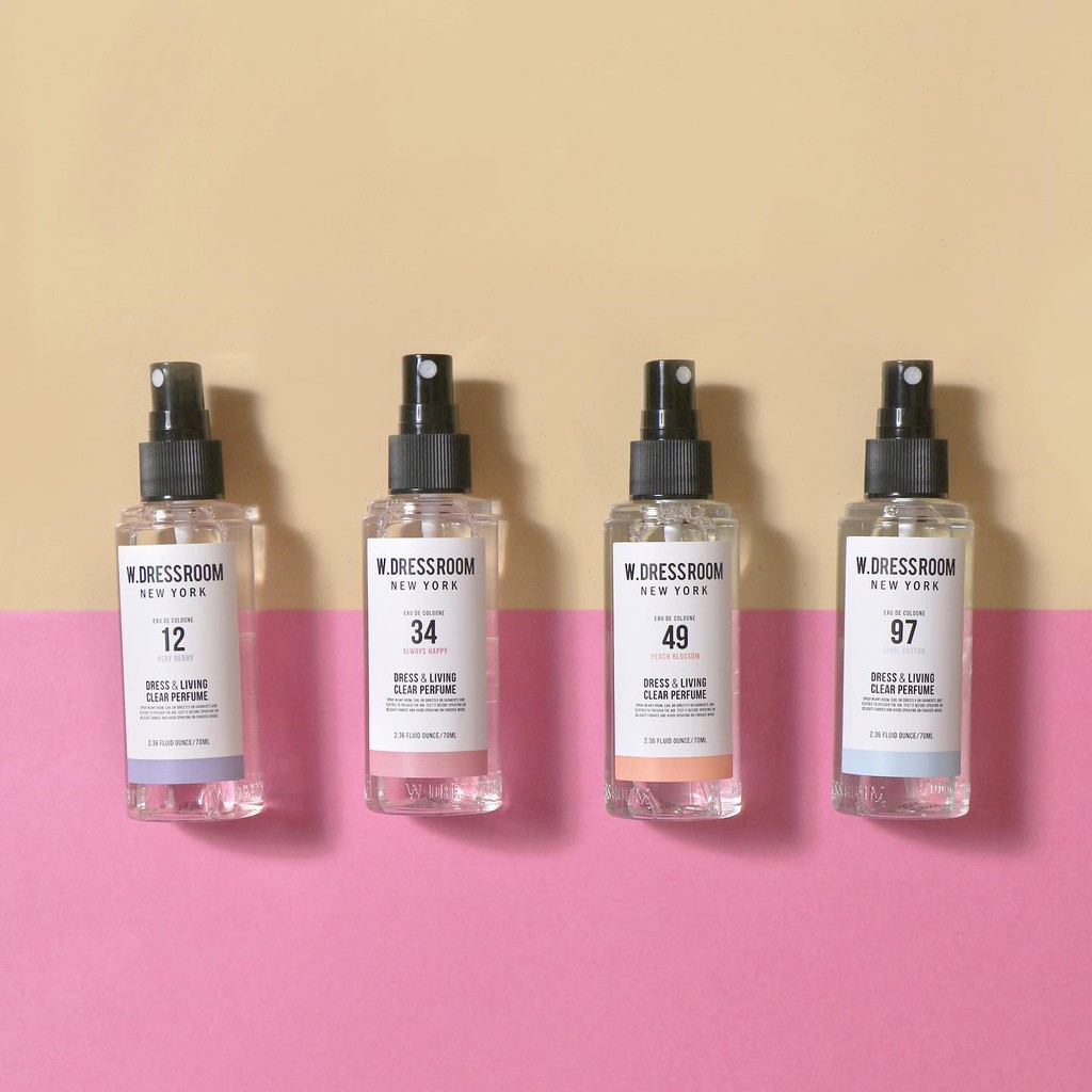 [70/150ml] Xịt thơm W Dressroom Dress & Living Clear Perfume | Thế Giới Skin Care