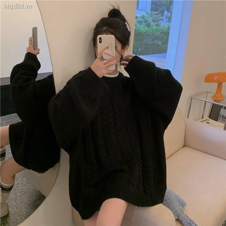ஐ Áo sweater dệt kim chui đầu cổ tròn dáng rộng kiểu Hàn Quốc thời trang thu đông mới cho học sinh nữ 7 ngày]
 | BigBuy360 - bigbuy360.vn