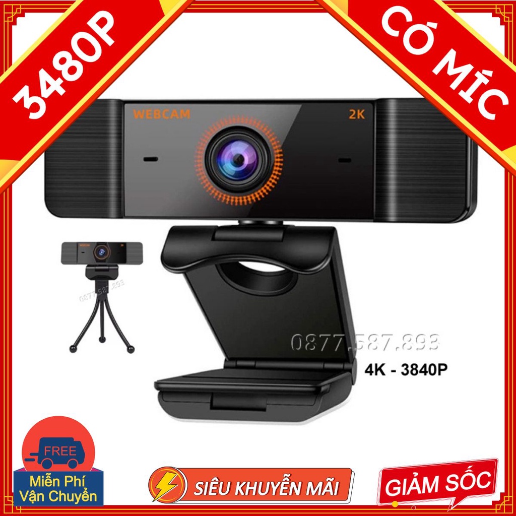 WEBCAM COVID20 SERI -CHUYÊN LIVESTREAM - FULL HD 3840P -SIÊU NÉT- CÓ MIC- GIAO HÀNG 1H- BẢO HÀNH CTY- SALES OFF | BigBuy360 - bigbuy360.vn