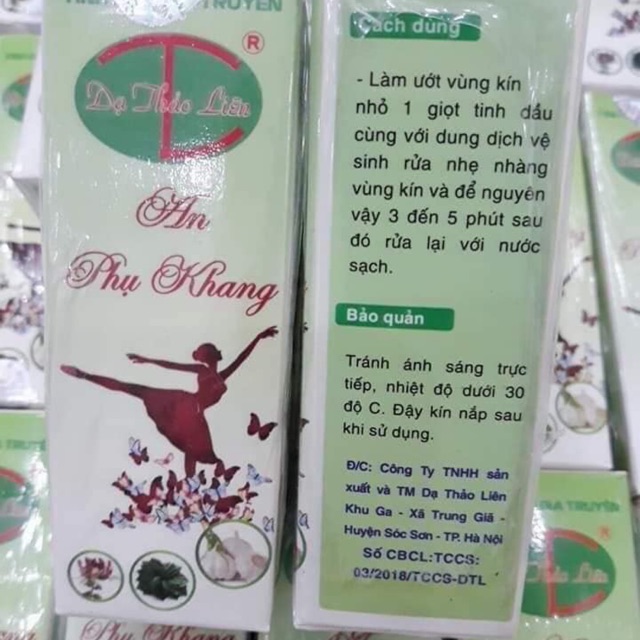 Tinh dầu điều trị viêm nhiễm - nấm ngứa phụ khoa DẠ THẢO LIÊN