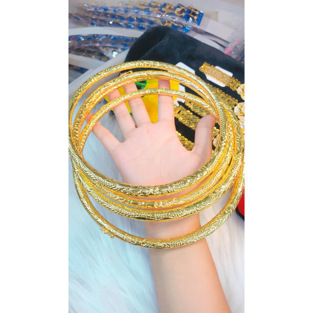 Kiềng Cưới Mạ Vàng 24K or Bạch Kim -