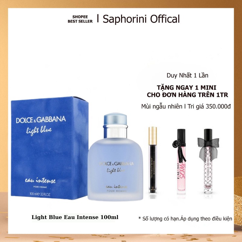 Nước hoa Dolce & Gabbana, Dolce & Gabbana Light Blue Eau Intense Nước Hoa Nam EDP 100ml