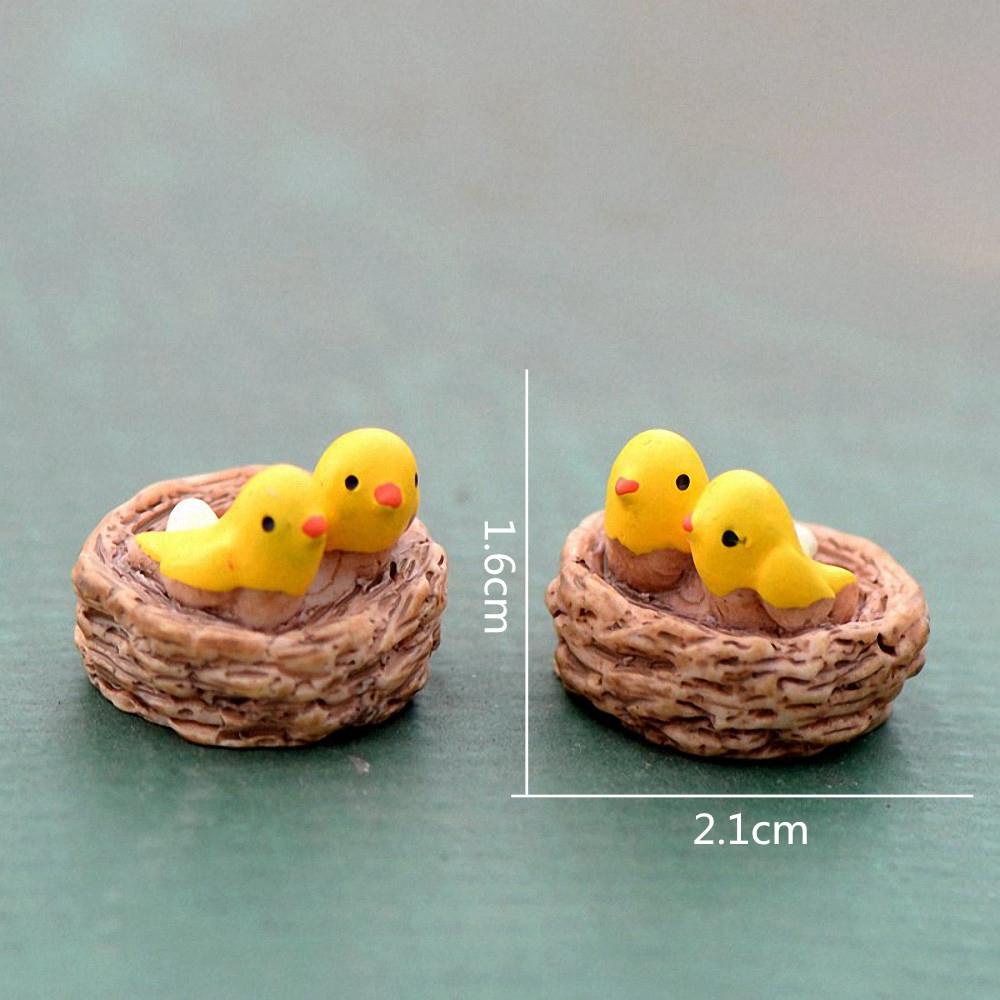 YIYU Mô Hình Tổ Chim Nhỏ Trang Trí Sân Vườn