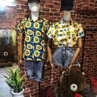Áo sơ mi hoa Hướng dương