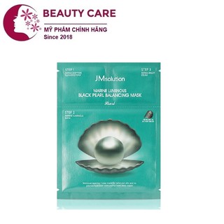 Mặt nạ 3 bước JMsolution Marine Luminous Black Pearl Balancing Mask 30ml (Ngọc trai đen)