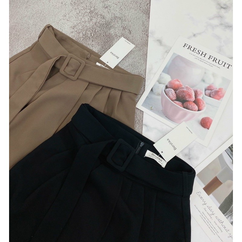 [Mã FAXANH55 giảm 10K đơn 50K] CVNU18 - CHÂN VÁY NỮ XẾP VẠT BẦU KÈM ĐAI | BigBuy360 - bigbuy360.vn