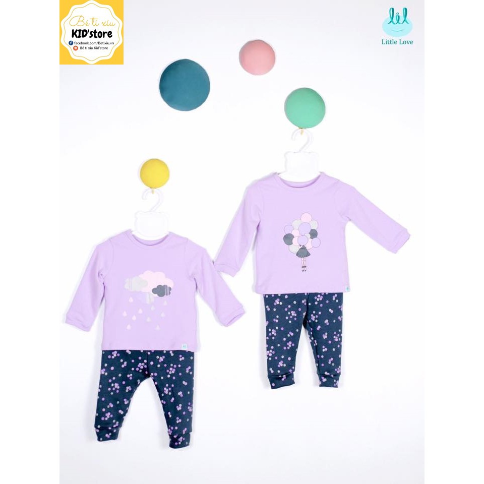 Bộ thu đông nỉ da cá Little love