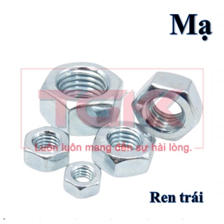 Đai ốc ren trái mạ m5-m14