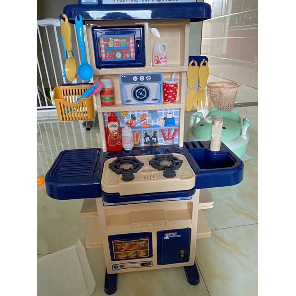 Bộ đồ chơi nấu ăn 2 tầng 43 chi tiết cao 75 cm cho bé