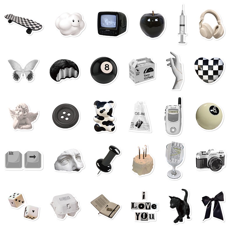 215Pcs/Set ❉ Nordic IKEA Styles Stickers ❉ DIY Fashion Luggage Laptop Skateboard Decals Doodle Stickers