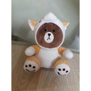 Gấu brown đội mũ cáo (ảnh thật)