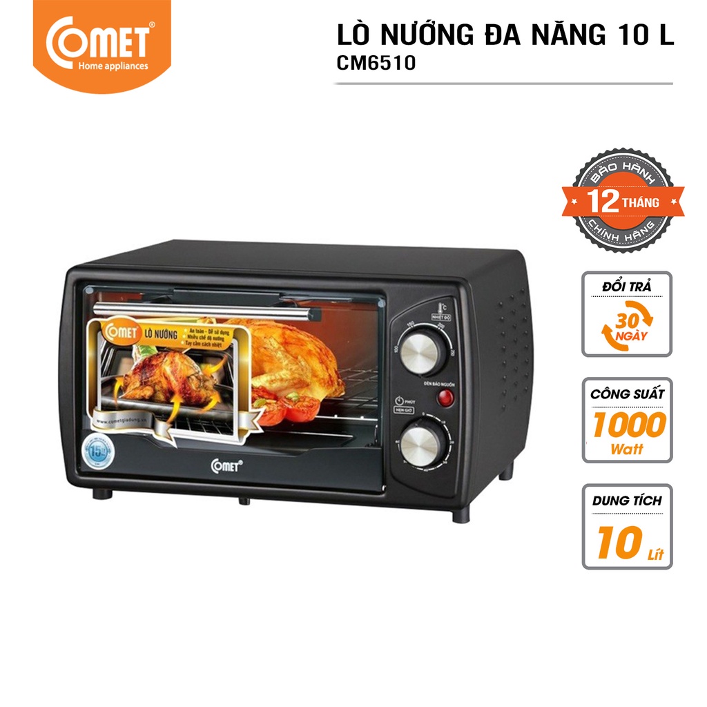 Lò nướng đa năng 10L Comet CM6510