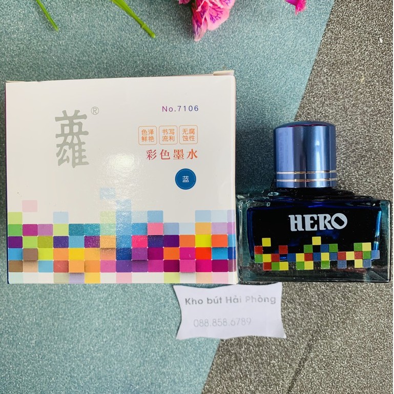 Mực hero cao cấp, mực khô nhanh sang sịn. mầu mực đẹp