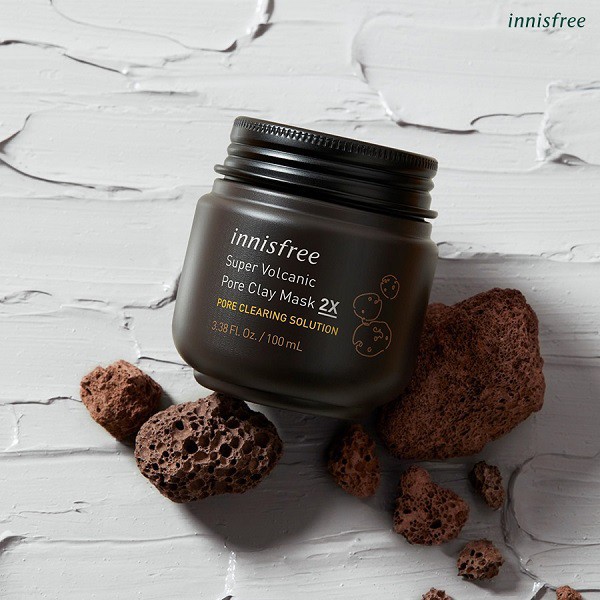 Mặt Nạ Đất Sét Innisfree Super Volcanic Pore Clay Mask 2X Tro Núi Lửa Làm Sạch Lỗ Chân Lông