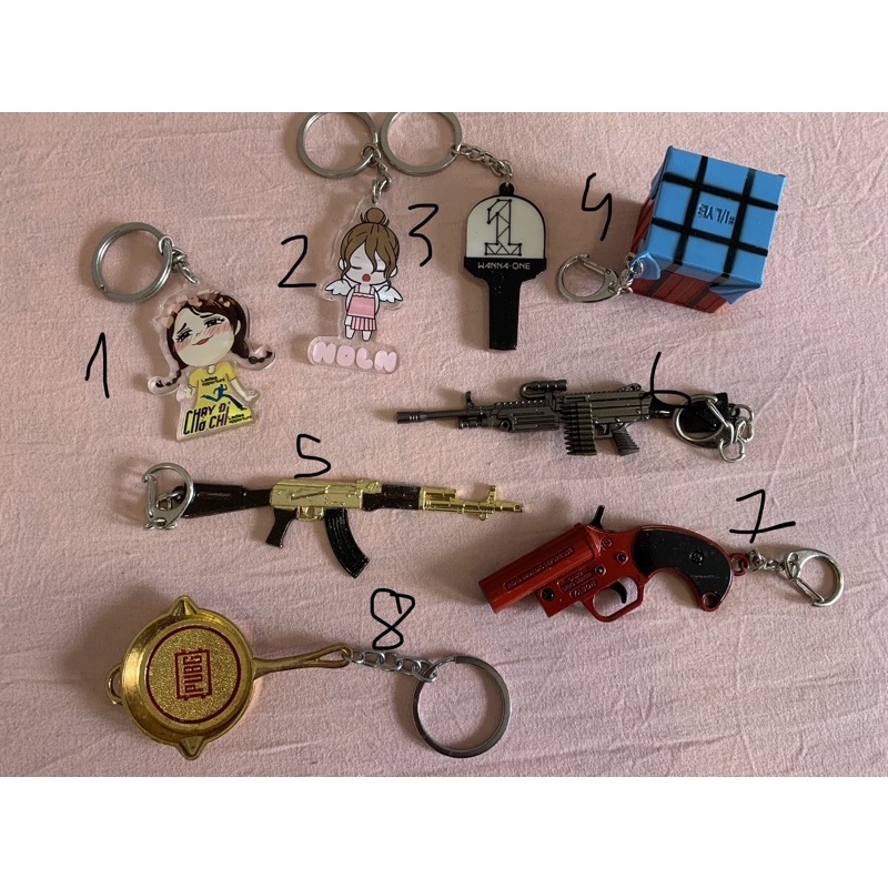 Móc khoá PUBG ,Ninh Dương Lan Ngọc (mẹ Cám), WannaOne và nhiều nữa