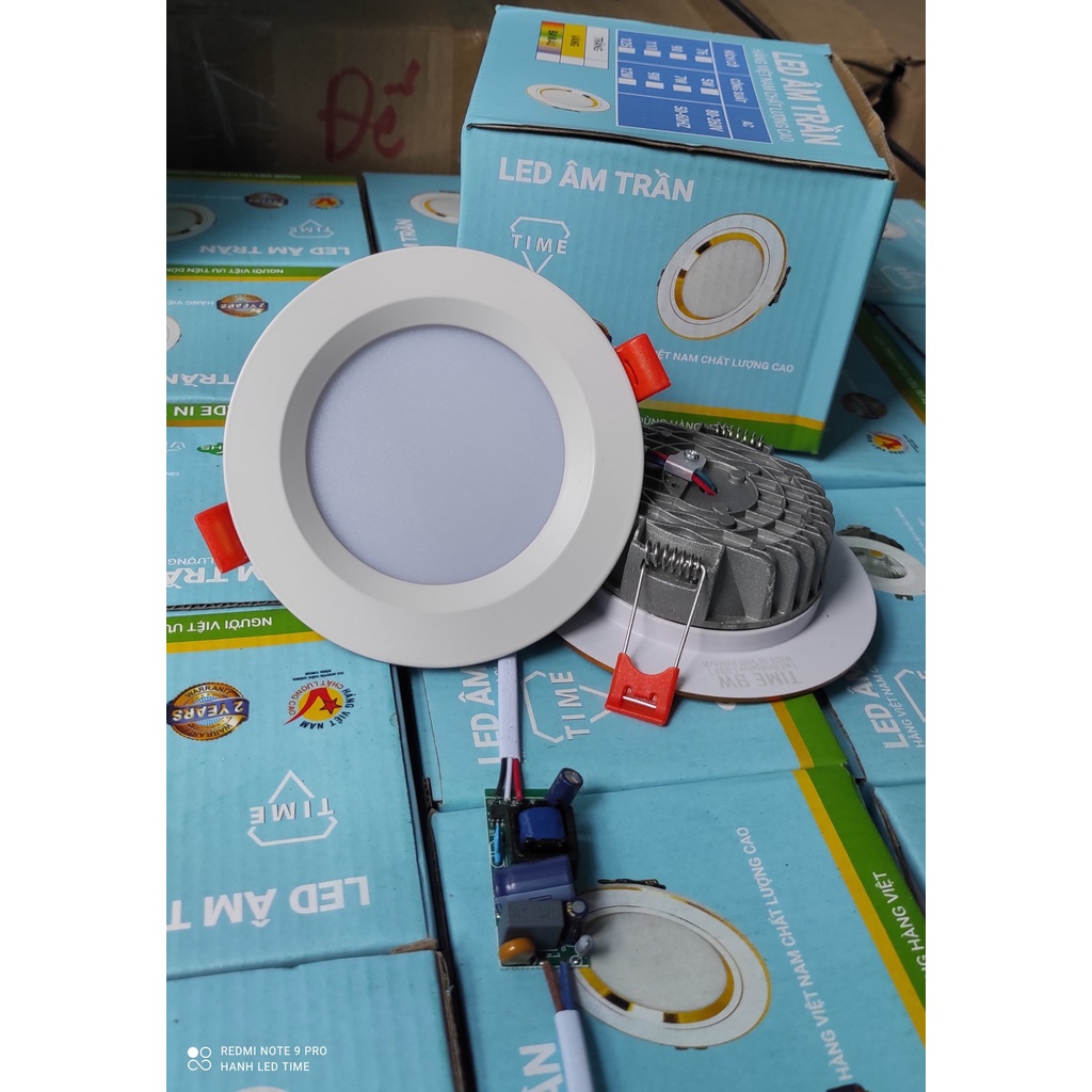 Đèn led âm trần đế nhôm đúc dầy 7w, 9w mặt 120 khoét lỗ phi 90 viền vàng, viền bạc loại bền và siêu sáng bảo hành 2 năm