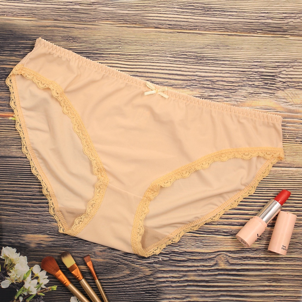 Combo 5 quần lót nữ thun lạnh phối ren Atuner QL012, hàng đẹp, vải Cotton thoáng mát, co giãn đàn hồi tốt