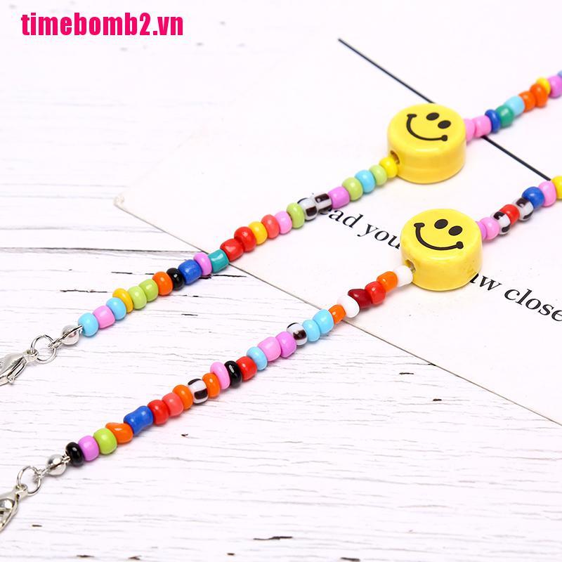 Vòng Tay Chuỗi Hạt Nhiều Màu Sắc Phong Cách Boho