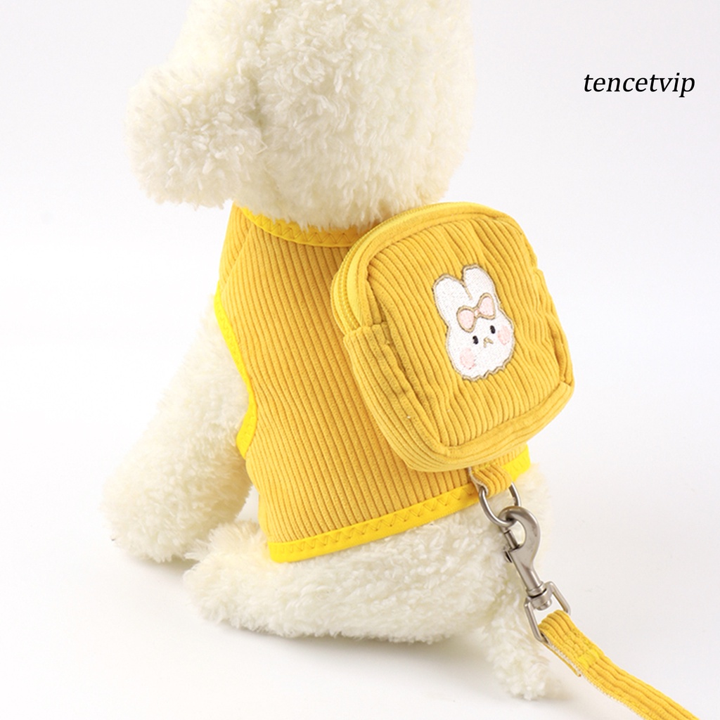1 Set Túi Đựng Đồ Ăn Vặt/Túi Đựng Nước/Đồ Ăn Vặt Bằng Cotton Giữ Ấm 360 Độ Hình Con Cún