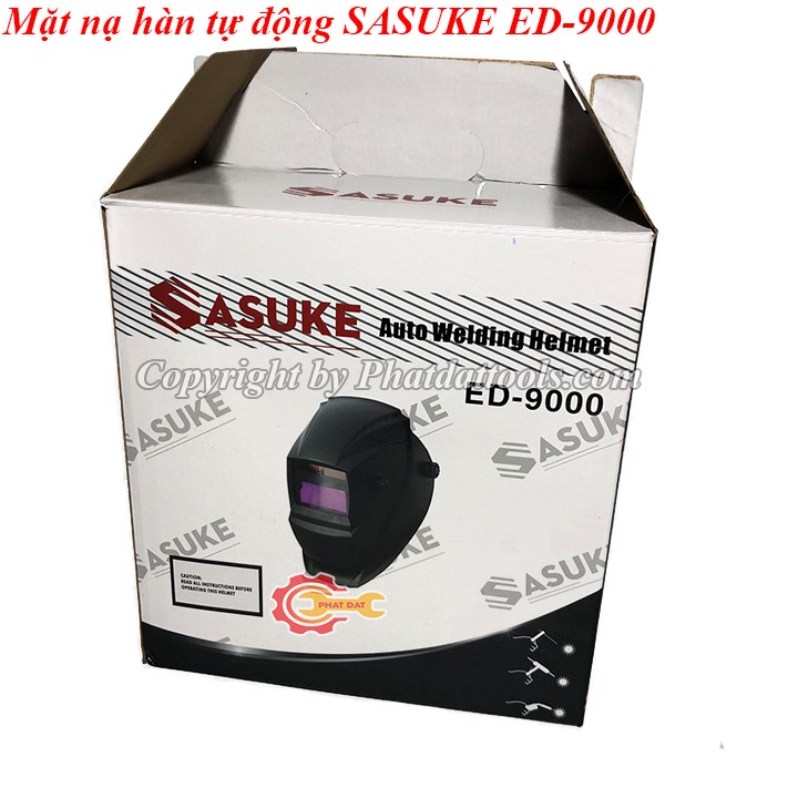 Mặt nạ hàn điện tử tự động SASUKE ED-9000-Dùng năng lượng mặt trời-Bảo hành 6 tháng