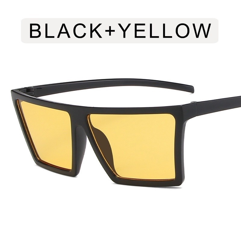 (KIQI-FASHION) COD Kính Mát Gọng Vuông Chống Tia Uv400 Thời Trang Dành Cho Nữ