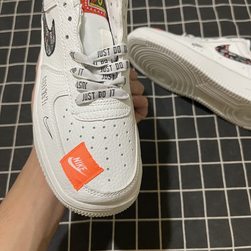 Giày AF1 just do it trắng cam cao cấp