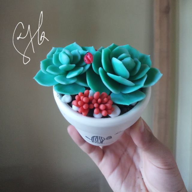 Sen đá đất sét size 7cm