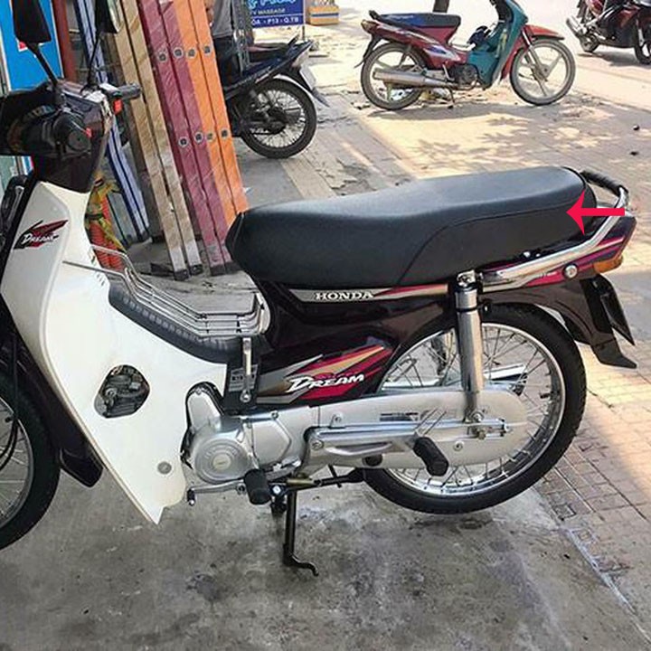 Vỏ da bọc yên xe Dream Việt nhãn hiệu Hồng Tiến chính hãng