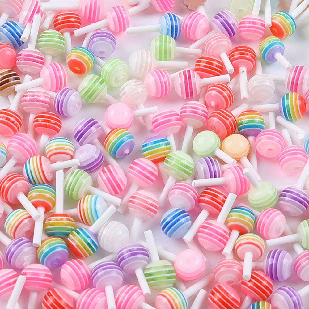 Phụ Kiện Trang Trí Móng Tay Hình Kẹo Mút Hoạt Hình Dễ Thương DIY