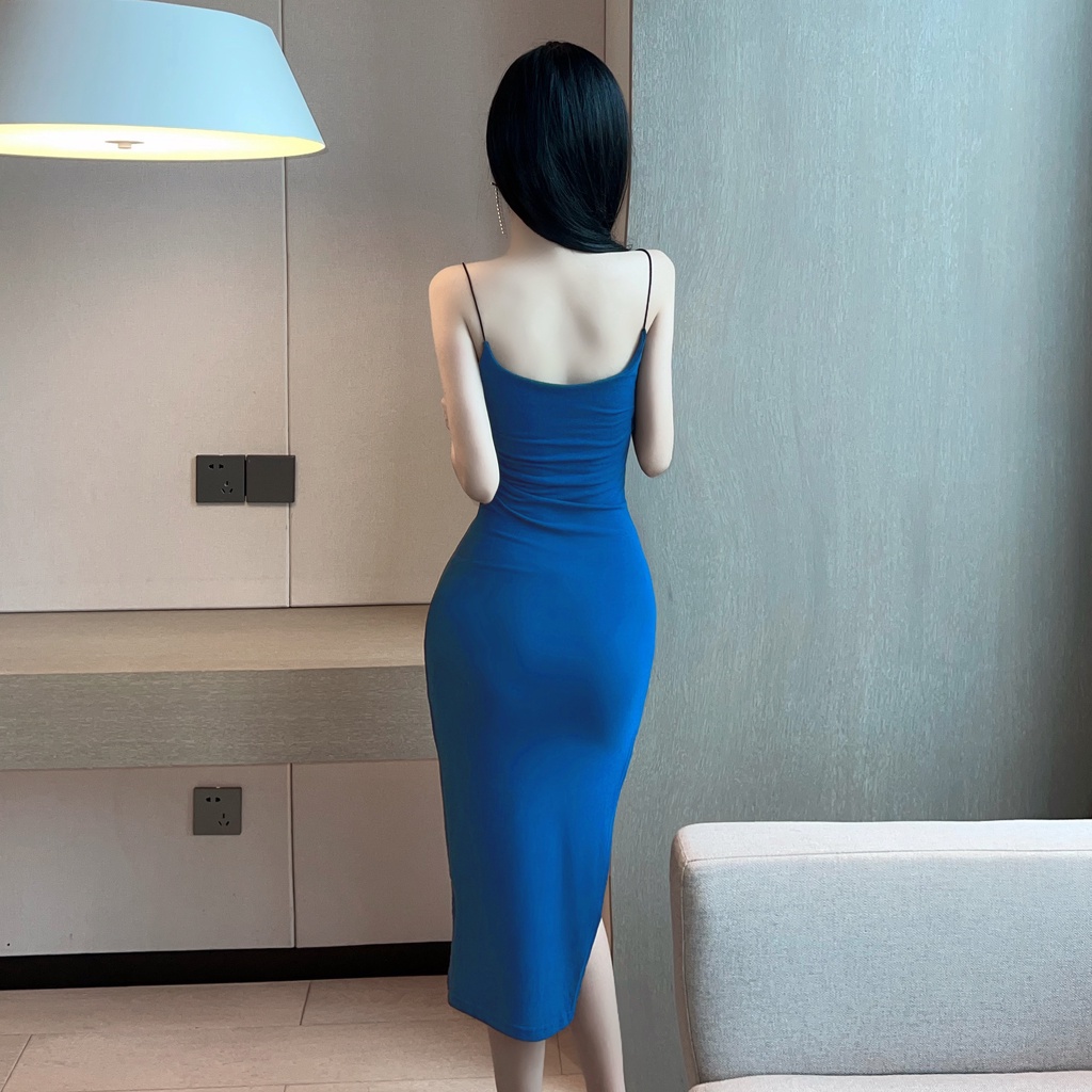 Đầm hai dây PERTY phong cách Hàn Quốc gợi cảm thời trang mùa hè cho nữ