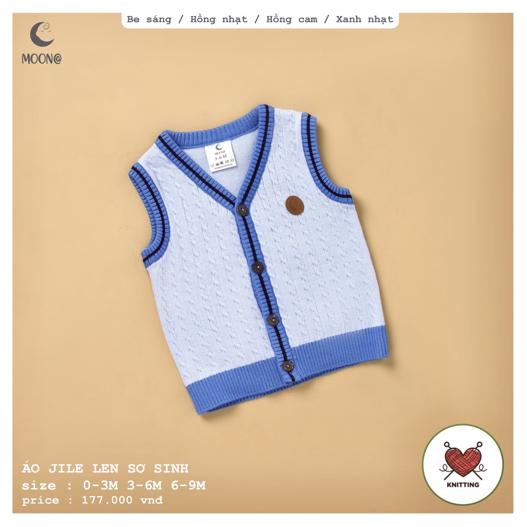 Áo gile len cao cấp Moon cho bé