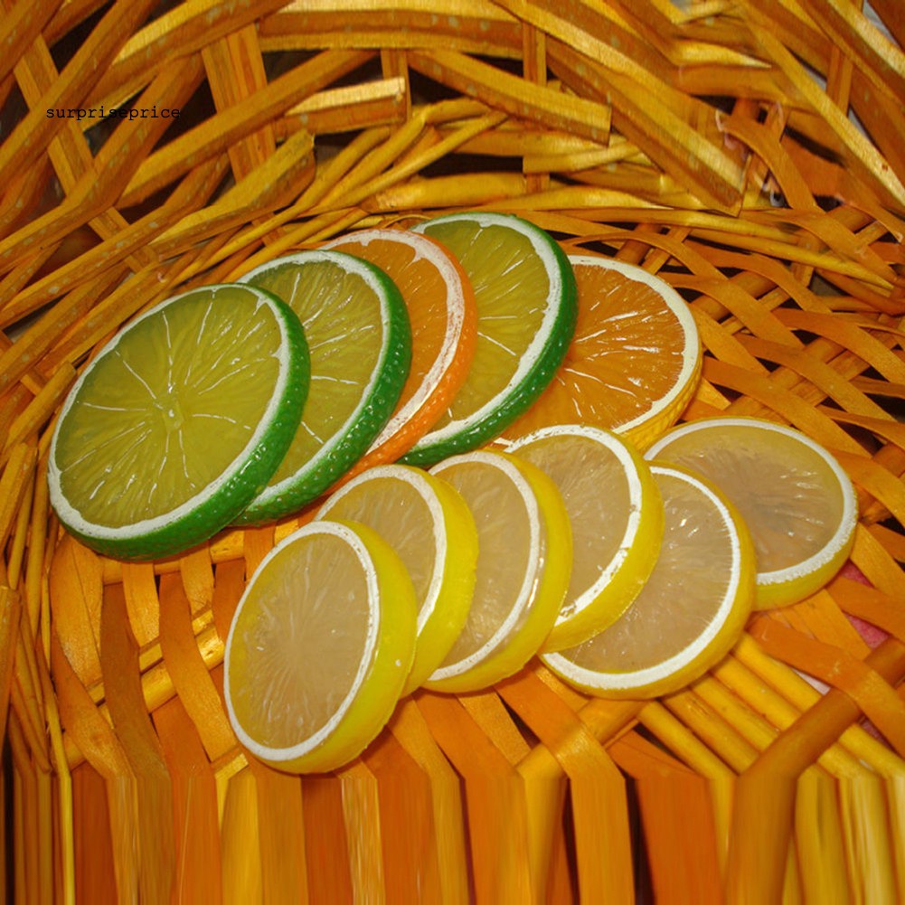 Bộ 2 phụ kiện trang trí hình lát chanh thiết kế sinh động