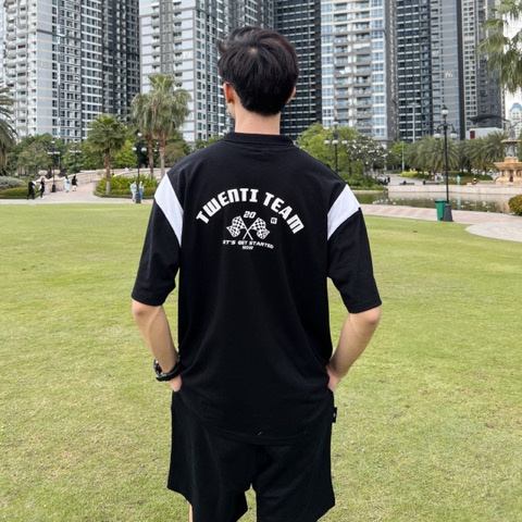 Áo Polo TWENTI Da Cá Sấu Đua Xe Năng Động